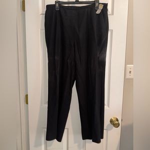 NWT Talbots black dress pants in 100% wool. Size 16W Petite.